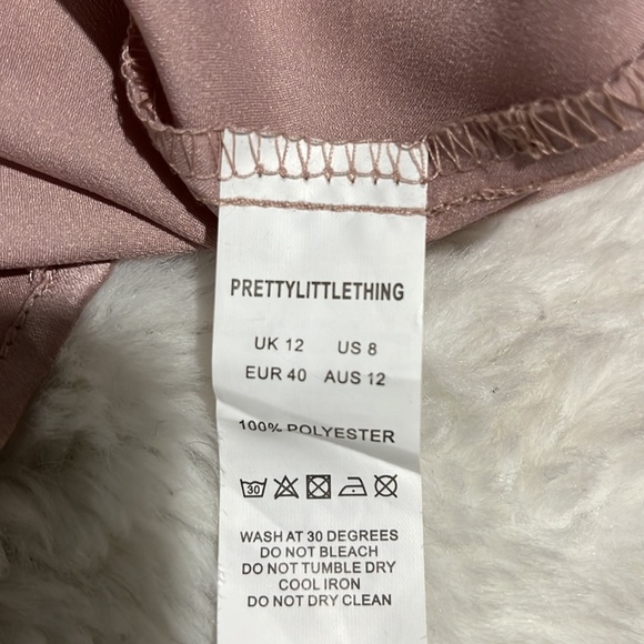 NWT pretty Little Thing satin slip dress - Picture 9 of 12